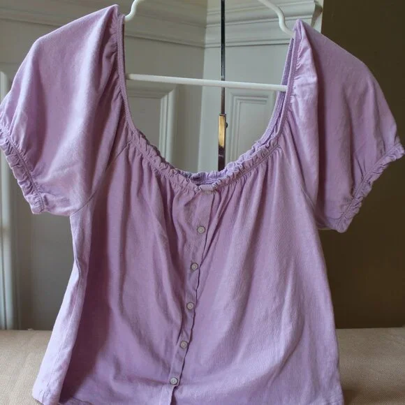 American Eagle Light Purple & Blue Tops Bundle - Picture 1 of 15